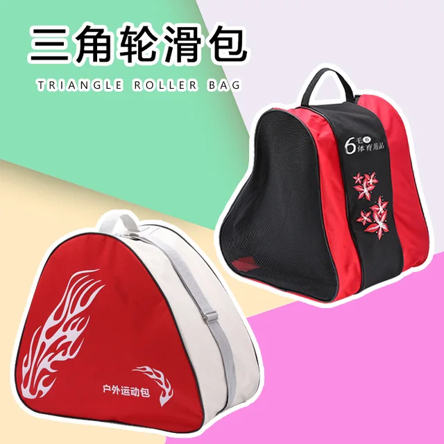 US $10.28 Roller Skating Backpack Skates Skating Roller Skates Bag Children Adult Skates Thick Single Shoulde