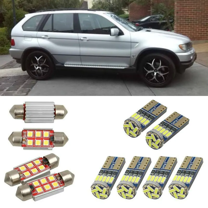 

Подсветильник салона автомобиля, светодиодная, 8 шт./лот, для BMW X5 e53