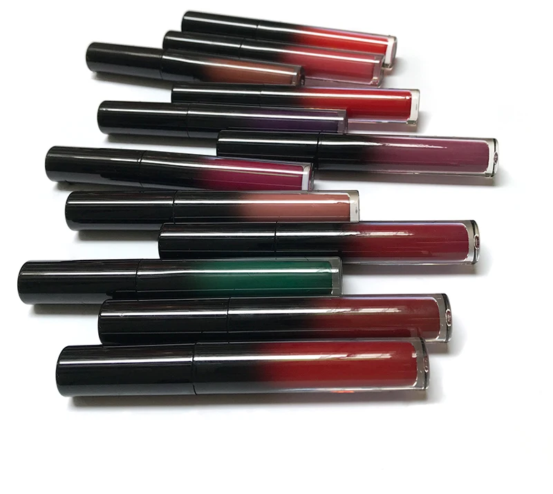 12 Colors private label matte lip gloss  moisture lip glaze small batch customization fashion color lipstick