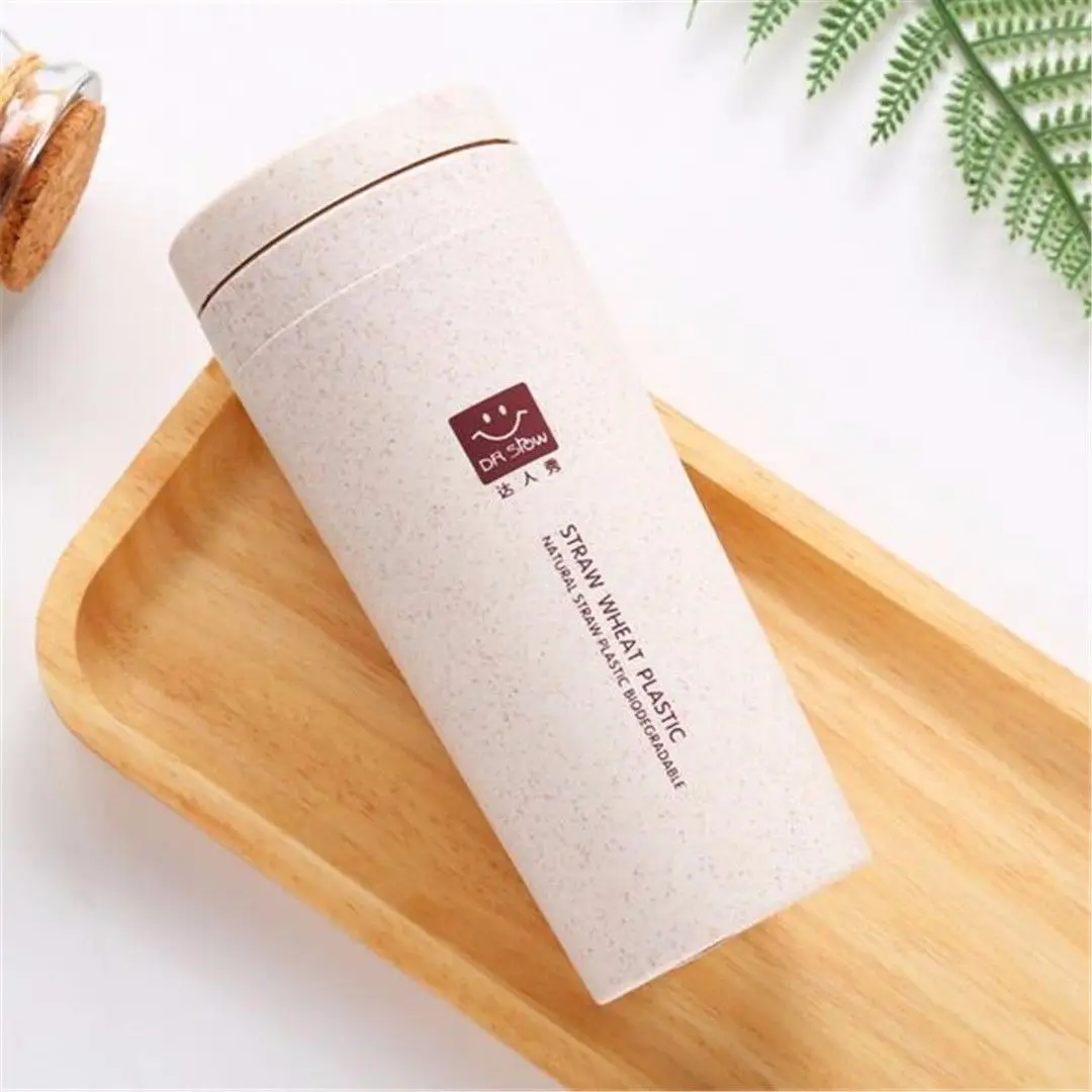 300ml Travel Mug Water Thermos Double Wall Thermal Cup Bottle Vacuum Cup School Home Tea Coffee Drink Bottle Water Bottle Mug - Цвет: Beige