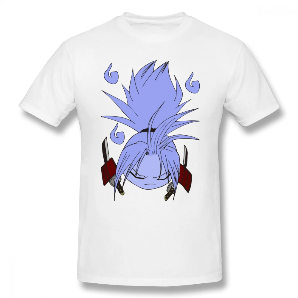 Midnite Star Shaman King amidamaru Guardian ghost Футболка мужская летняя футболка хлопковая Футболка с забавным принтом и рукавами большая футболка - Цвет: White