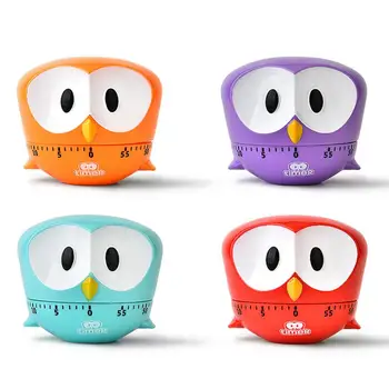 

New Fun Kitchen Egg Timer 60 Minutes Cartoon Cute Kitchen Timer Cooking Clock Alarm Clock Mechanical Home Decoration
