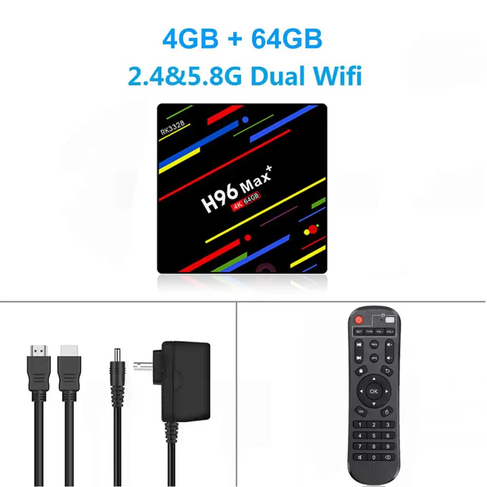 4G 64G LEMADO H96 MAX Pro tv Box Android 9,0 Rk3328 4 Гб ОЗУ 64 Гб ПЗУ поддержка 4K 3D 5G Wifi H.265 кодировщик Usb 3,0 - Цвет: 4G 64G