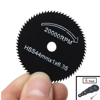 

4 Set 6X Metal HSS Circular Saw Blade Set For Dremel Cutting Discs Rotary Tools Accessories Cutting Wheel Discs For Engraver D30