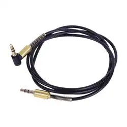 3,5 мм разъем Aux кабель Male-Male аудио удлинительные кабели стерео аудио кабель шнур с протектор пружины для автомобильных наушников динамик