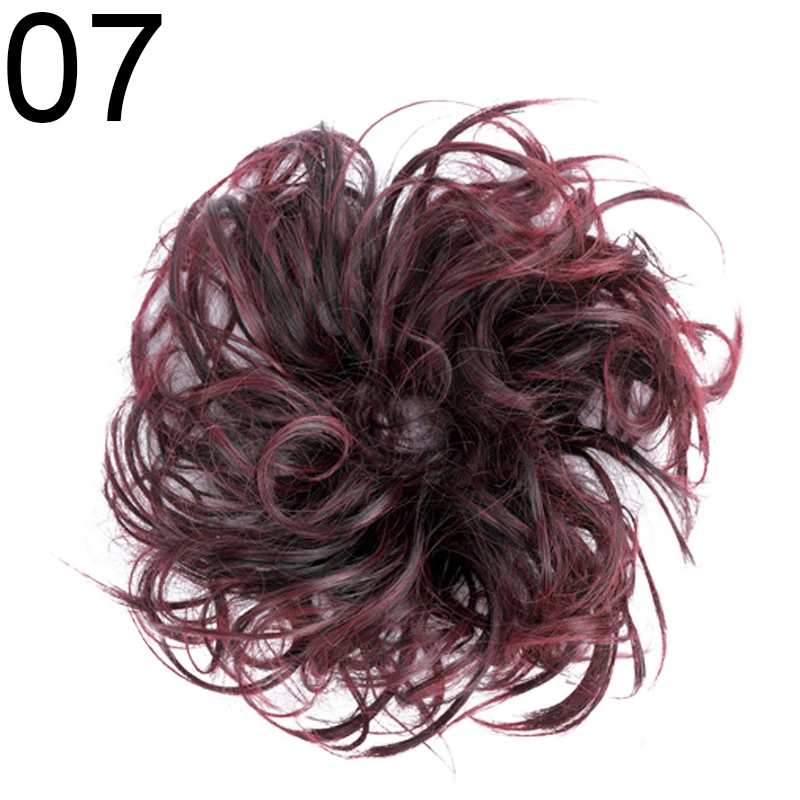Синтетический волос кольцо кудрявый грязный пучок волос кусок волос Хвост Аксессуар для наращивания волос пончик кудрявый парик аксессуары для волос