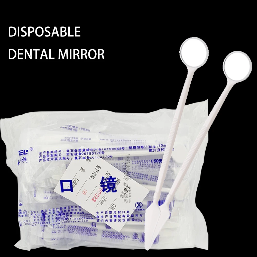 10pcsAntifogDentalMirrorPlasticDisposableDentisyToolMouth