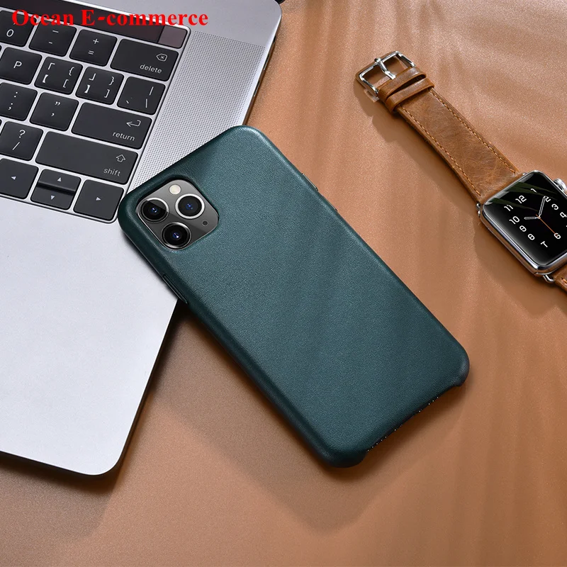 ICARER чехол из натуральной кожи для iPhone 11/Pro/Max, дизайн, металлическая кнопка громкости, чехол для iPhone 11 Pro, чехол