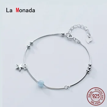 

La Monada Bracelets For Women Silver 925 Sterling Star Snake Chain Fine Silver 925 Jewelry For Women's Bracelets Chain Female