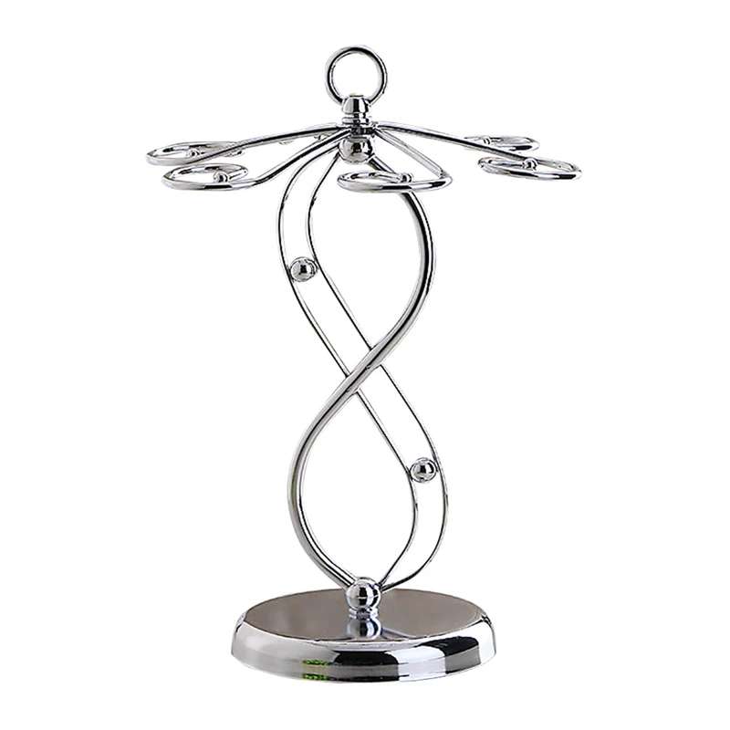 Stainless Steel Wine Glass Hanger Elegant Drying Rack/Wine Glasses Rack/Stemware Holder Storage With 6 Hooks For Multiple | Обустройство