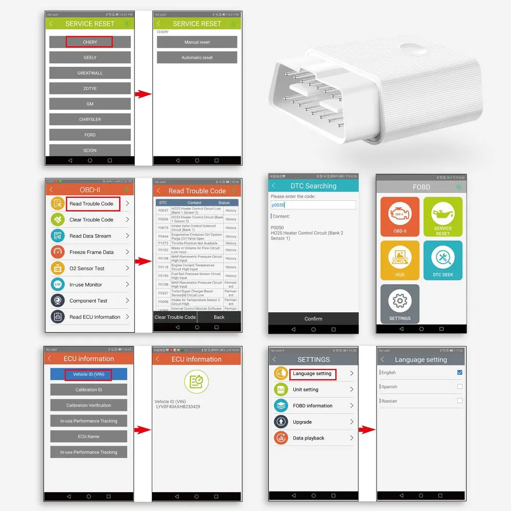 FCAR FVAG Bluetooth OBD2 сканер полная система диагностический инструмент полная функция OBD2 код ридер для Android и IOS Телефон