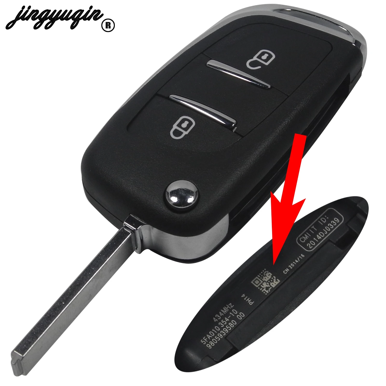 Jingyuqin 5 шт. модифицированный чехол для откидного ключа пульта Citroen C2 C3 C4 C5 C6 C8 Xsara