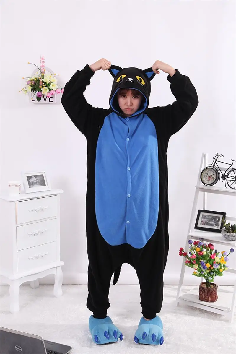 Kigurumi/Пижама для взрослых; костюм для косплея; серая акула; Onesie Lemur; одежда для сна; домашняя одежда; Пижама унисекс; праздничная одежда для женщин и мужчин - Цвет: as photo