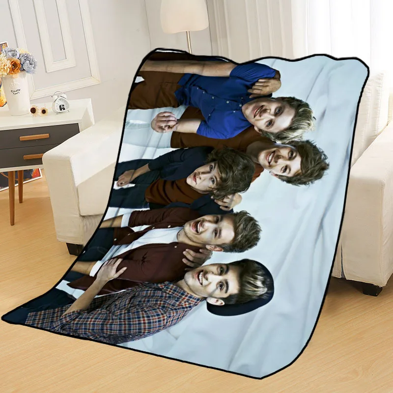 New Arrival One Direction Blankets Printing Soft Nap Blanket On Home/Sofa/Office Portable Travel Cover Blanket-2
