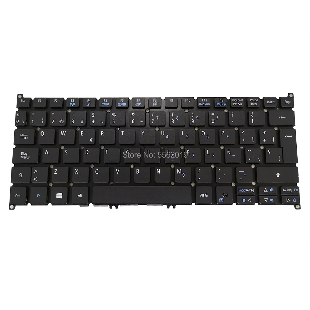 

OVY SP Replacement keyboards for Acer Aspire spin 1 SP111 31 black laptops keyboard Spanish LA bigÂ enterÂ key layout Genuine new