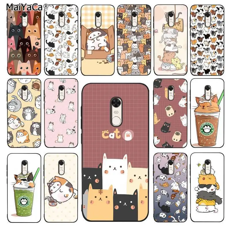 Мягкий чехол для телефона MaiYaCa Kawaii molan с рисунком аниме кота RedMi 9 4X 5 plus 6 pro GO 7 8 A s2 |