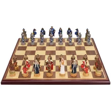 

Royale Chess Figures Set Fun Resin Chess Large Table Rare Game Juegos De Mesa Para Familia Toy Educational ZY50CG