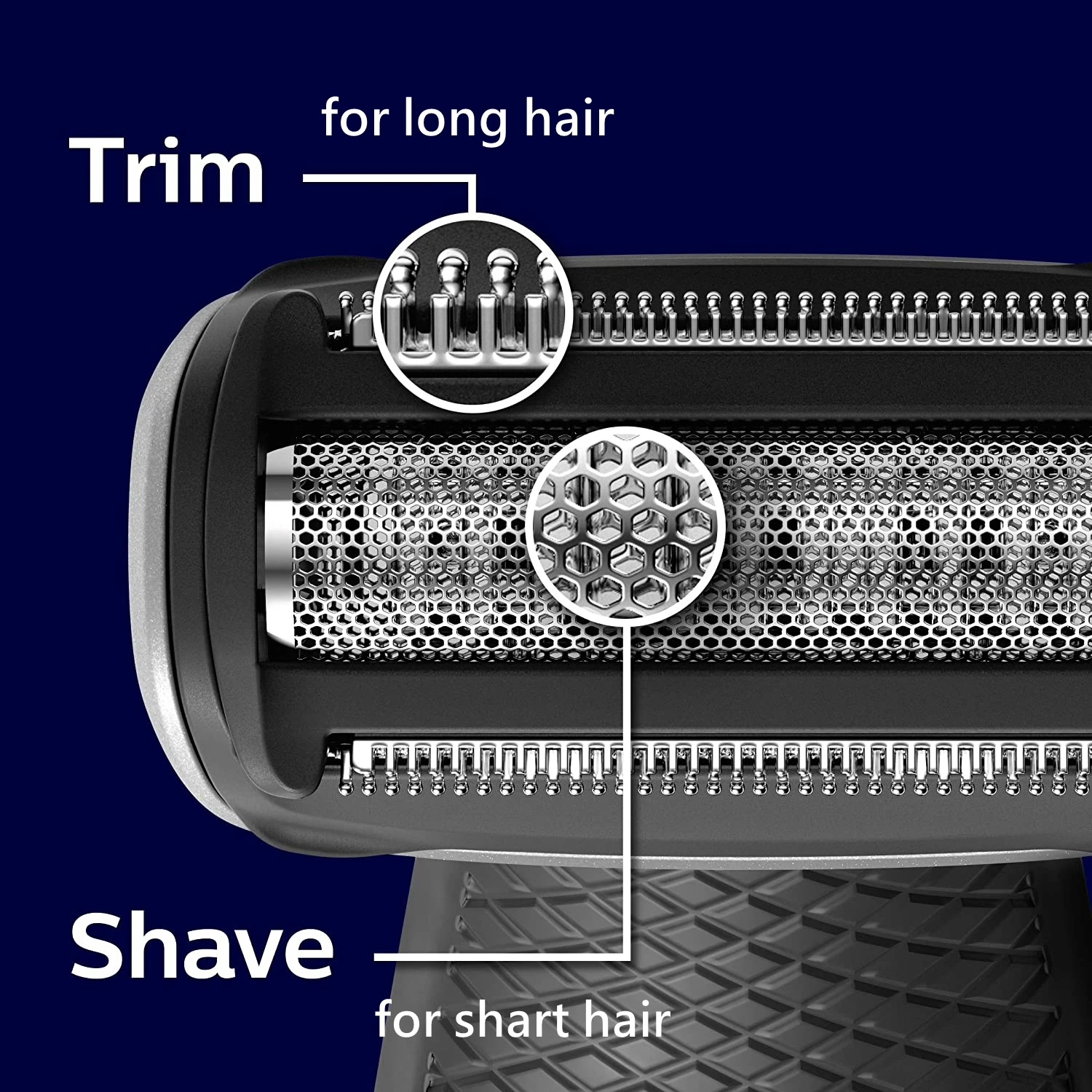Body&Back Wet Dry Electric Shaver for Men Ball Groin hair trimmer rechargeable Pubic body groomer shaving machin with attachment electric shaver