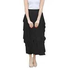 Зимняя женская юбка, высокая талия, модная, повседневная, дикая, чистый цвет, высокая талия, сетчатая юбка, модный тренд, тонкие юбки# XM