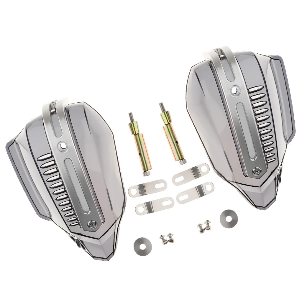 2xUniversal Motorcycles Handguards Handlebar Hand Brush Guards Handle Protector Wind Shield Crash Protector