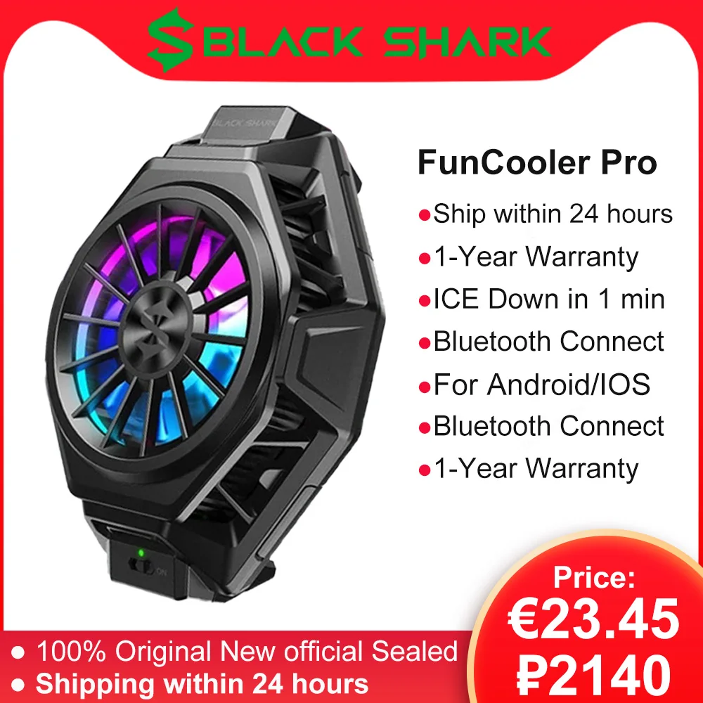 Оригинальный охлаждающий вентилятор Black Shark 3 Pro 2 жидкостный RGB крутой свет для xiaomi