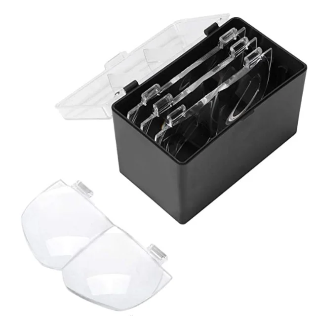 1Pc Fejpánt Nagyító Led -Es Lámpa Műanyag Nagyítóval Több Tükör Méhészetéhez 5 Lencsével - Image 3