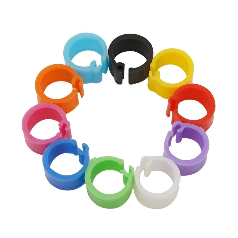 100 Pcs Pigeon Foot Rings No Words and Numbers Birds Colored Rings Birds Training Supplies Inner Diameter 8mm Identify Pigeons 3
