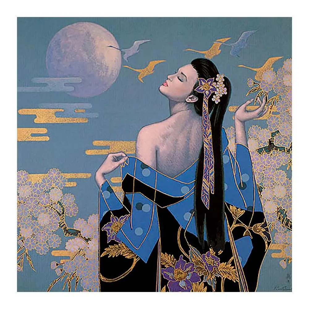 

Japan Geisha woman Diamond Painting portrait Round Full Drill 5D Nouveaute DIY Mosaic Embroidery Cross Stitch home decor gifts