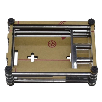 

3Rd Generation 9 Layer 3.5 Inch Display Acrylic Case Shell for Raspberry Pi 4B(Black Heatsink)