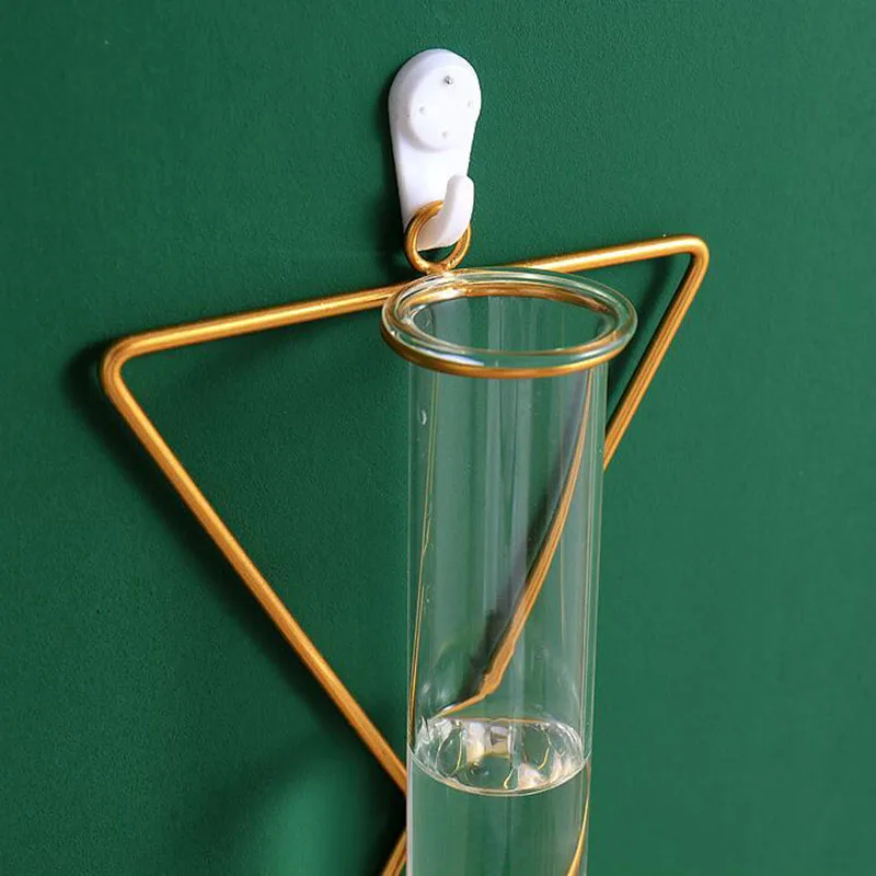 UN Vase en verre mural, décoration murale, Vases à fleurs suspendus