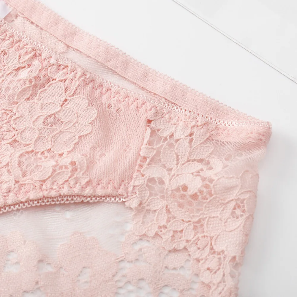 Women's underwear sexy lace high elastic ice silk underwear underwear women's breathable ladies waist underwear underwear 20N5 (1)