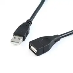Удлинитель USB 2,0 A к женскому кабелю кабель синхронизации данных Кабель Удлинительный провод 1,5 M/4.9FT