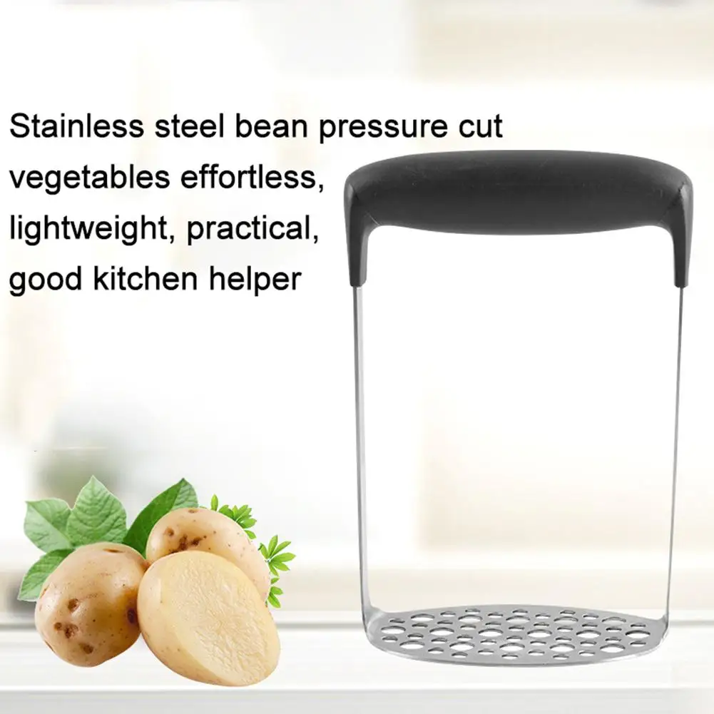 Hot Handheld stainless steel potato masher Ergonomic potato fruit