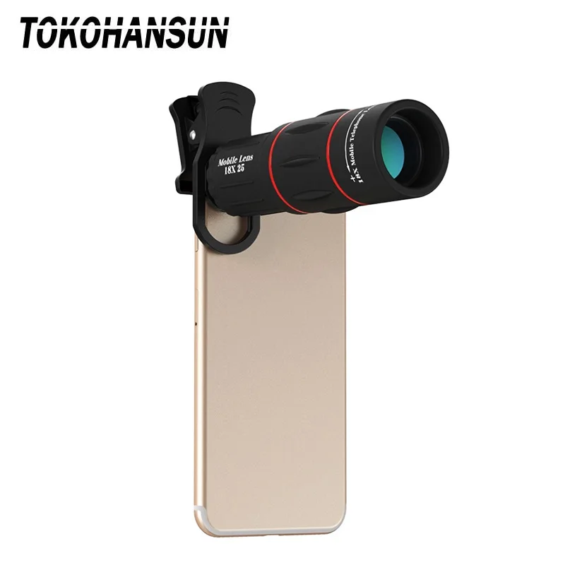 Tanie 18X25 Telefon komórkowy LensMonocula teleskop Zoom dla Xiaomi redmi uwaga sklep