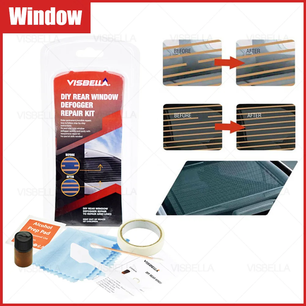 Visbella 2021 Car Rear Window Defogger Repair Kits Repair The Mist Line