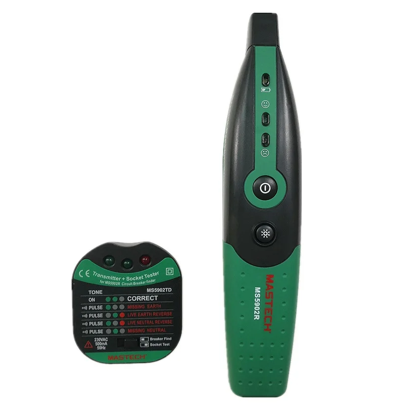 MASTECH MS5902 Circuit Breaker Finder / Socket Tester Instruction / Fully automatic Circuit Breaker Finder