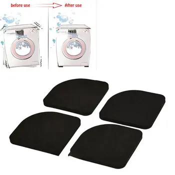 

4 PCS Refrigerator Washing Machine Pad Multifunctional Anti Vibration Mat Non-slip Mats Stand Refrigerator Washing Machine Pads