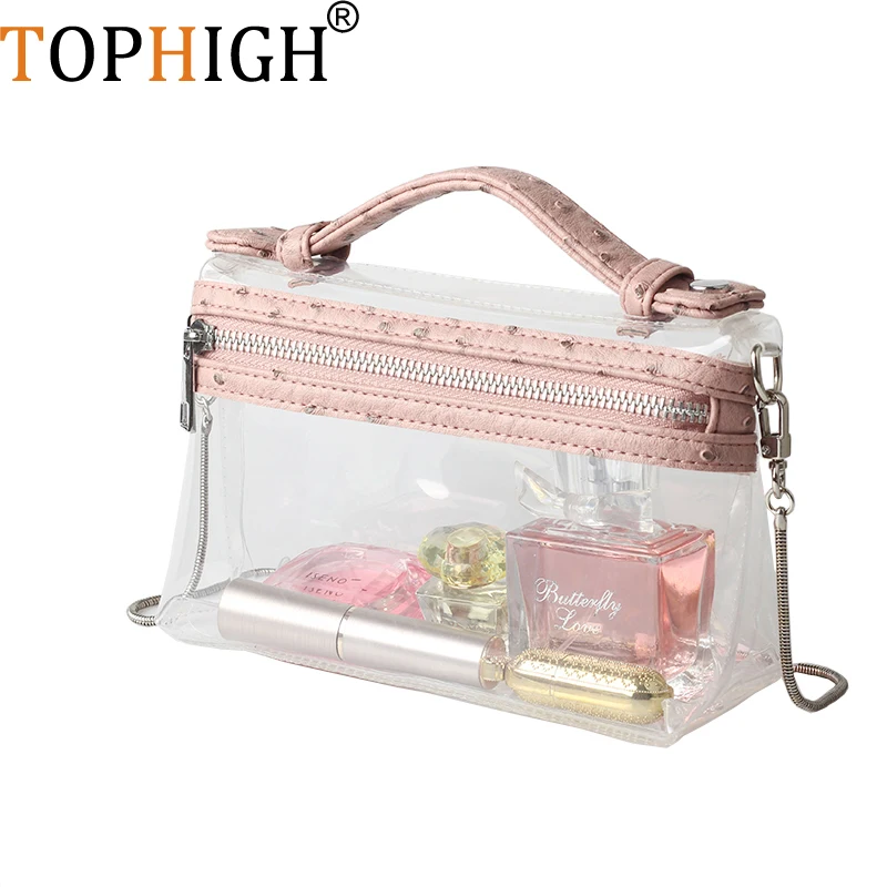 

Clear Transparent Shoulder Bag Women Ostrich Purses And Handbags Snake Luxury Handbags Women Bags Designer Sac