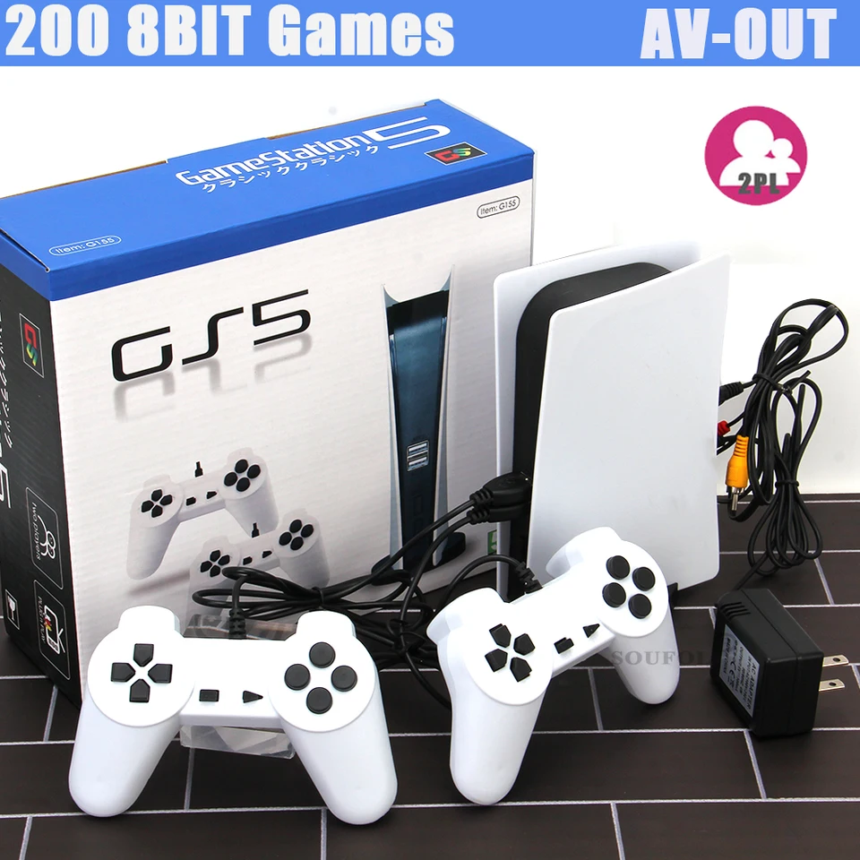 Game Station 5 Video Game Console With 200 Classic Games 8 Bit GS5 TV  Consola Retro USB Wired Handheld Game Player AV Output - AliExpress