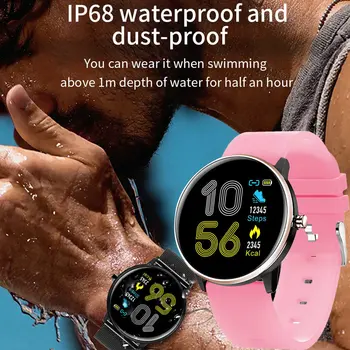 

IP68 Silicone Strap Smart Sports Watch Fitness Bracelet Smart Sports Step Count Watch Waterproof Color Screen Smart Watch