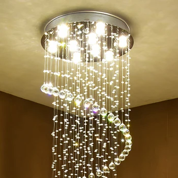 

Modern retro Europe style crystal lustre Ceiling Lights GU10 Plafonnier LED ceiling Lamp For Living Room bedroom restaurant bar