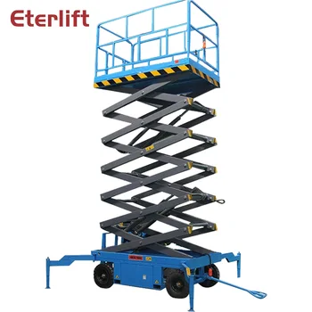 

AC or DC power is available small platform scissor lift