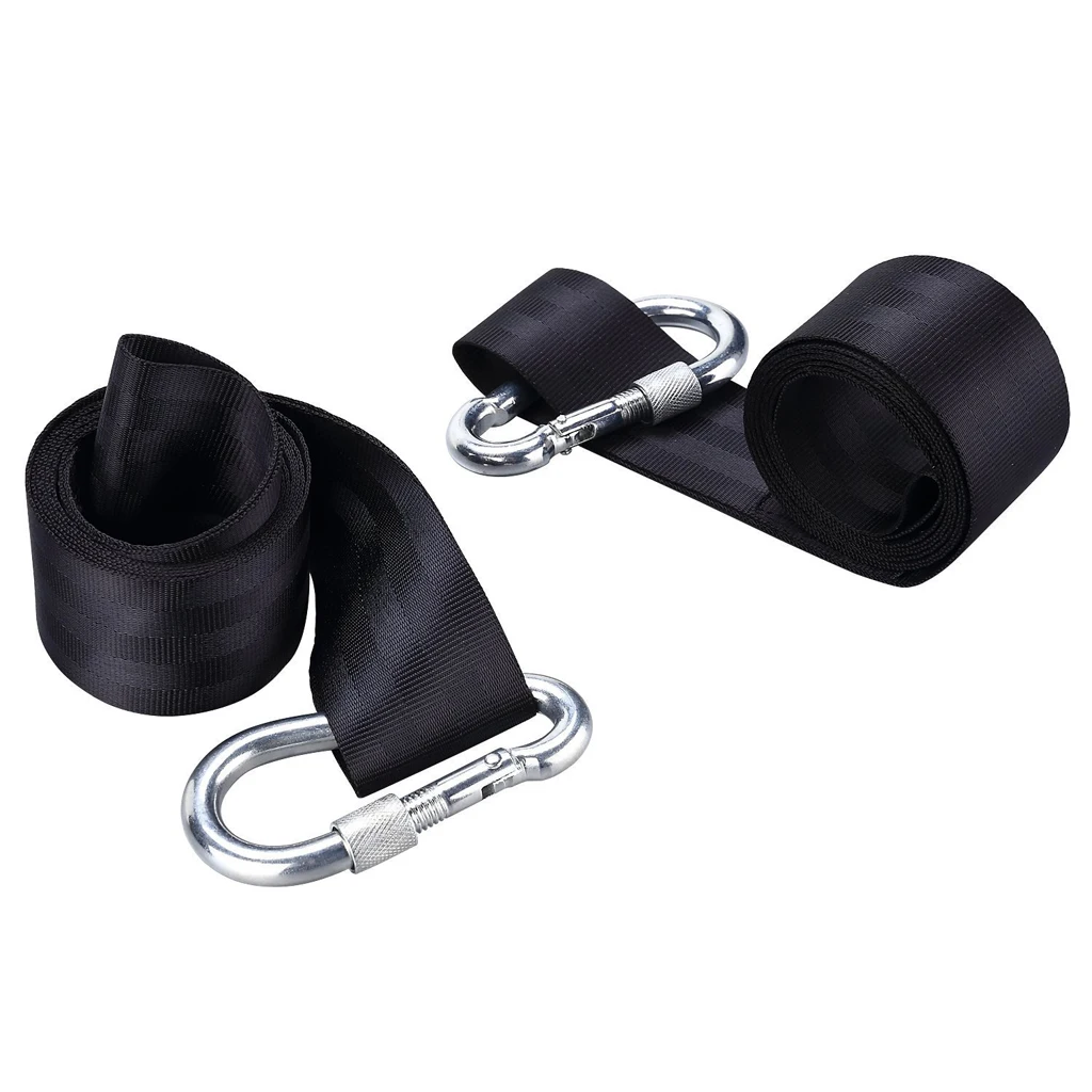 2x 25cm Strong Nylon Hammock Tree Hanging Straps Swing Straps Belt Outdoor