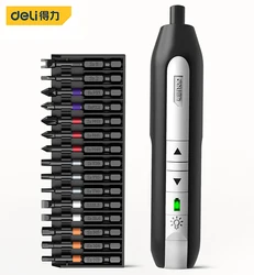 Deli – jeu de tournevis électriques, batterie au Lithium sans fil 3.6V, entretien, ensemble d'outils électriques ménagers 