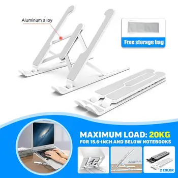 

Portable Laptop Stand Foldable Support Base Notebook Stand For Macbook Pro Lapdesk Computer Laptop Holder Cooling Bracket Riser