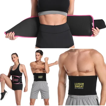 

sauna sweat band Waist Trimmer Belt Weight Loss Sweat Band Wrap Waist Trainer Corset Neoprene Gym Slimming Body Shaper Cincher