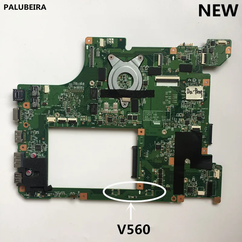 PALUBEIRA для Lenovo V560 новый ноутбук материнская плата 48.4JW06.011 с видеокартой чип 100%