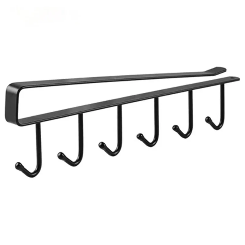 6 крючков подстаканник повесить Кухня тумба под полки для хранения