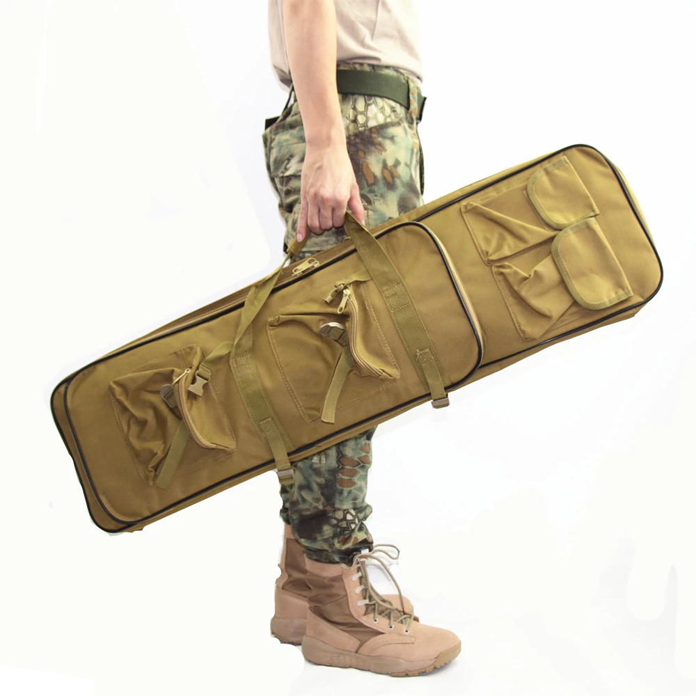 Ceny Strzelanie wojskowe pistolet karabin torba bolsa Tactical polowanie pojemnik wyścielany 85cm 95cm 120cm Airsoft torba myśliwska