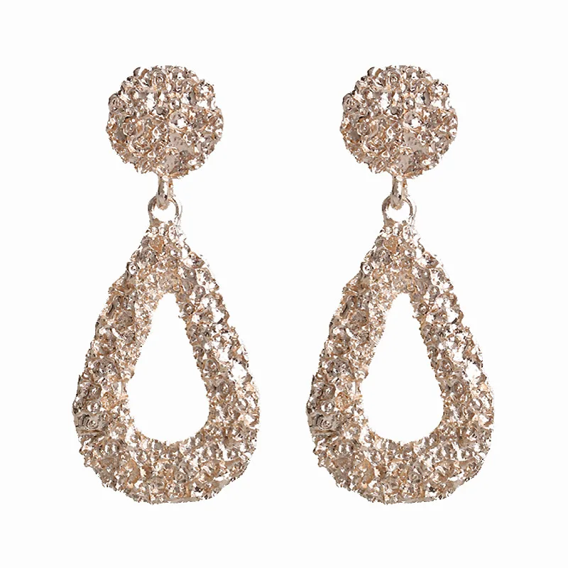 New Fashion Stud Earrings For Women Golden Color Round Ball Geometric Earrings For Party Wedding Gift Wholesale Ear Jewelry - Окраска металла: 17
